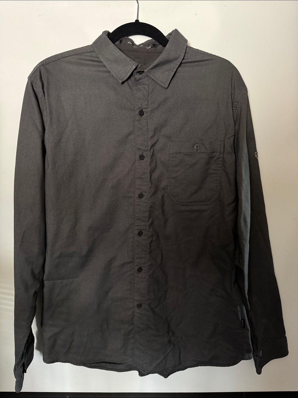 Kuhl Men's Charcoal Button-Down Long Sleeve Shirt